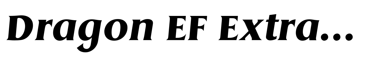 Dragon EF ExtraBold Italic